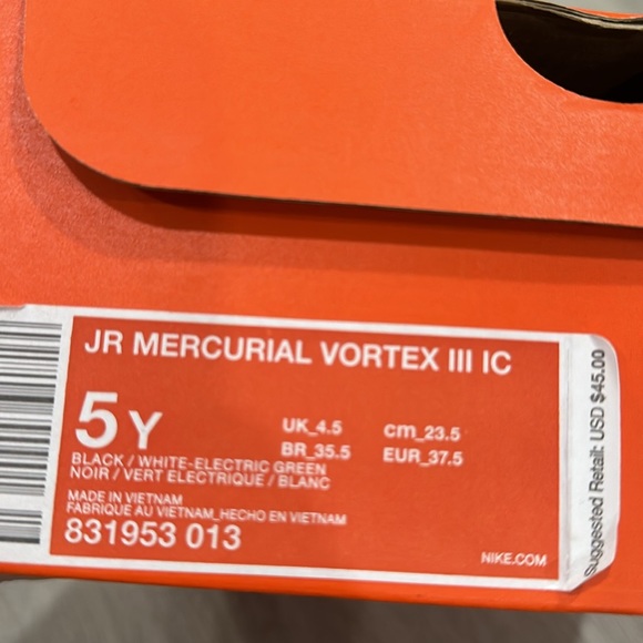 🎉Nike Kids Jr Mercurial Vortex III - Picture 4 of 4